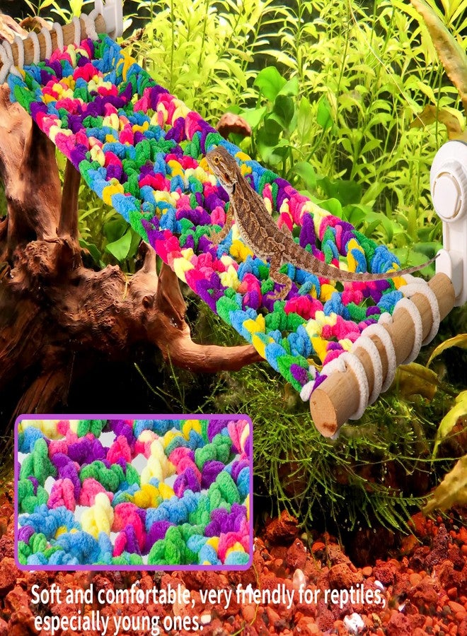 FlidRunest Winter Warm Bearded Dragon Hammock with Suction Cups, Large Soft Lizard Hammock Sleeping Bed, Hanging Reptile House Tent Tank Beds - Image 2